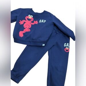 GAP Navy Baby Sweatshirt and Joggers Set